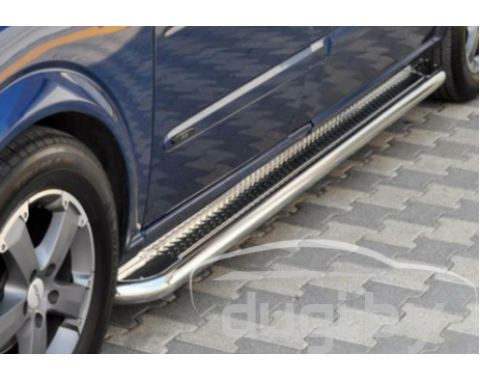 Защита порогов площадка Hector для Mercedes-Benz Viano W639 длинная база